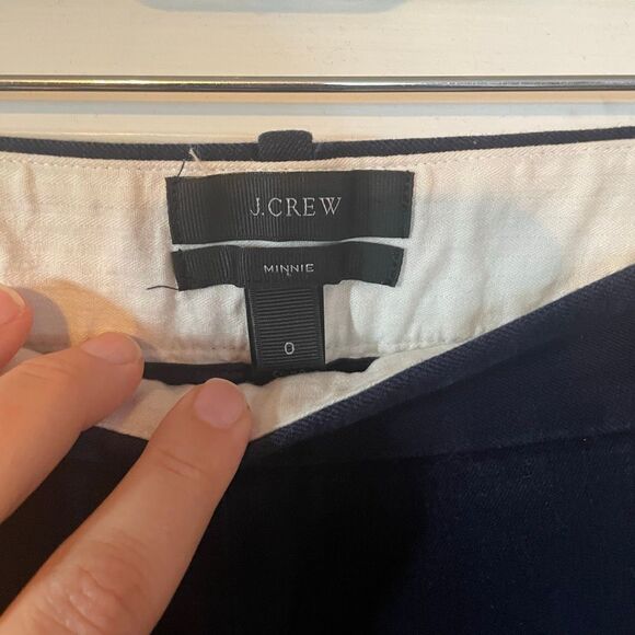 J CREW | the minnie pant navy blue 0 - Picture 5 of 10